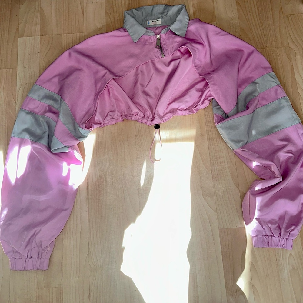 FP Movement by Free People Pink and Gray Women's Half Jacket
